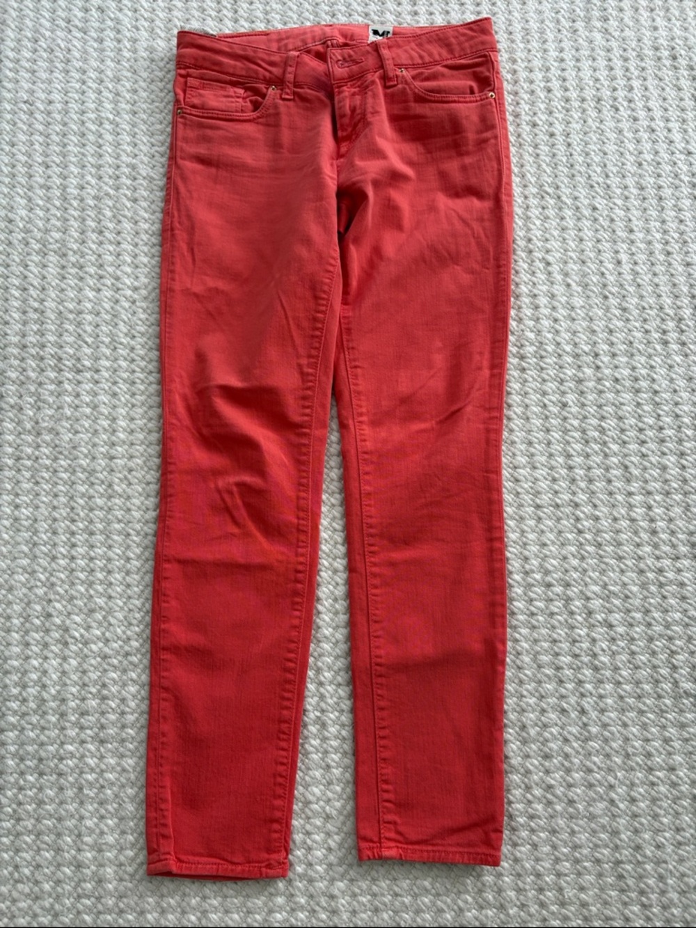 M Missoni Women’s Red Skinny Jeans 27